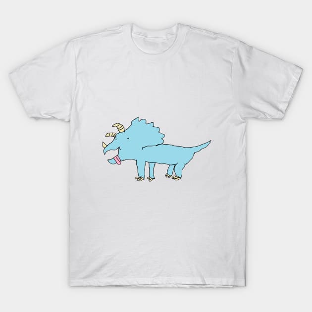 MS Paint Triceritops T-Shirt by Doobber